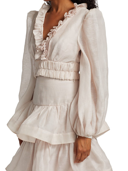 Zimmermann Rhythmic Ruffle Bodice (For Hire)