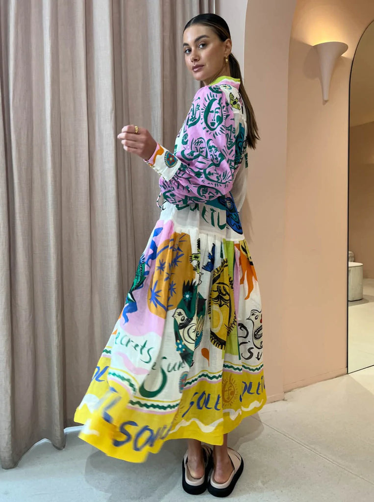 Soleil Patchwork Dress (For Hire)