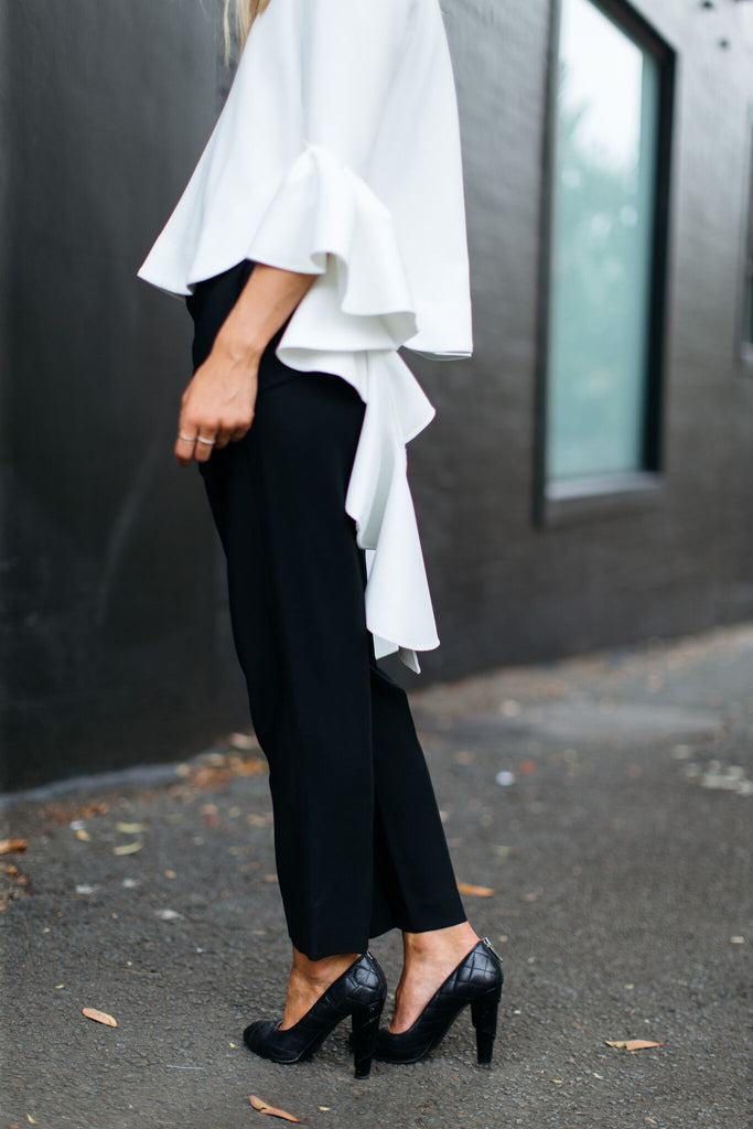 Ellery Humulis Wave Top In Ivory (For Hire)
