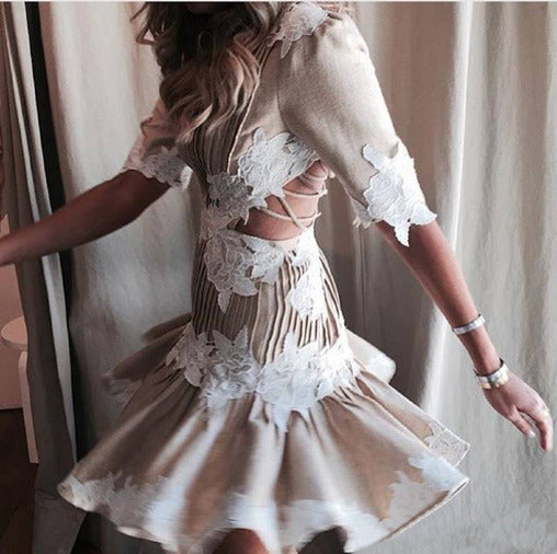 Zimmermann Mischief Rosette Laced Dress (For Hire)