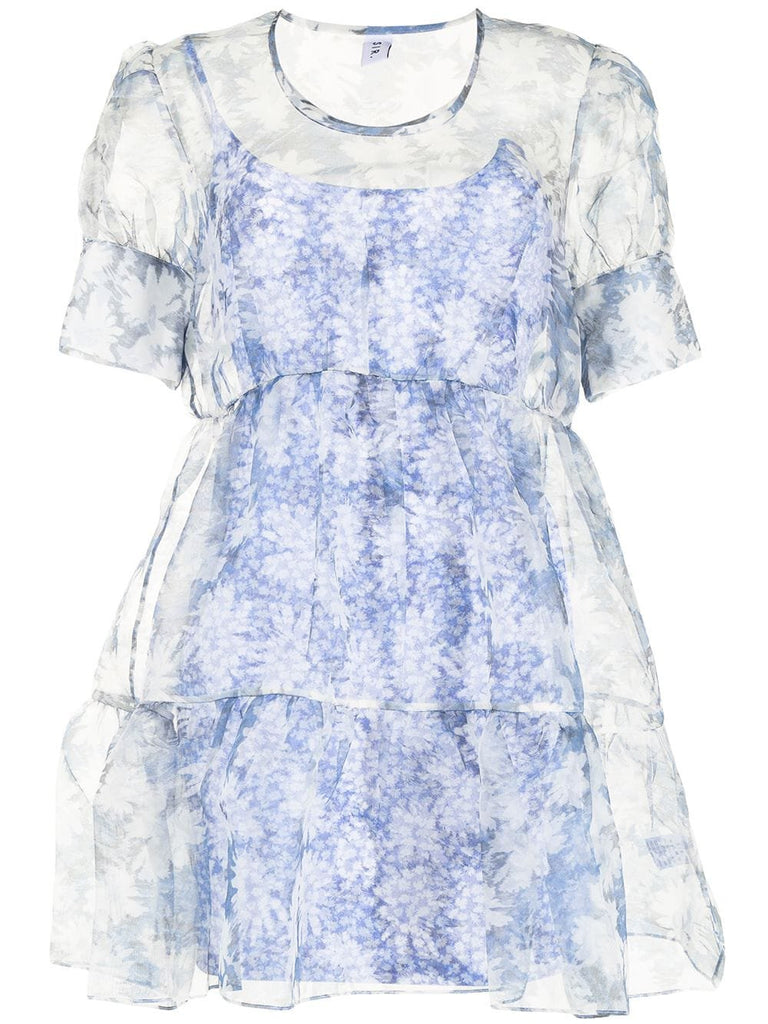 SIR The Label Anais Puff Sleeve Mini Dress (For Hire)