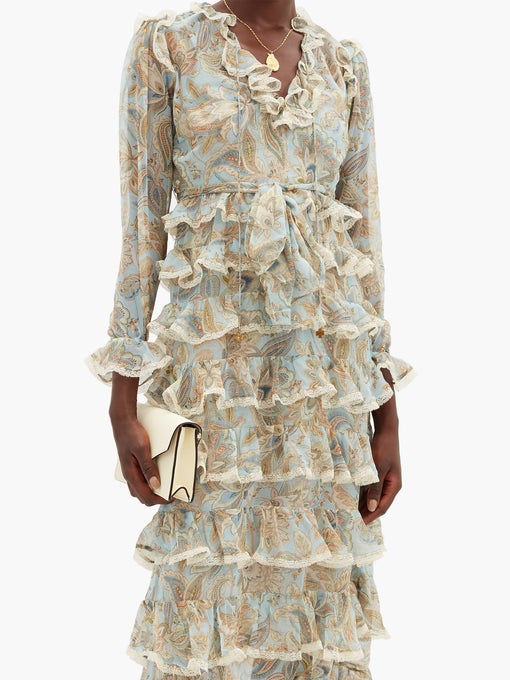 Zimmermann Ladybeetle Tiered Midi Dress (For Hire)