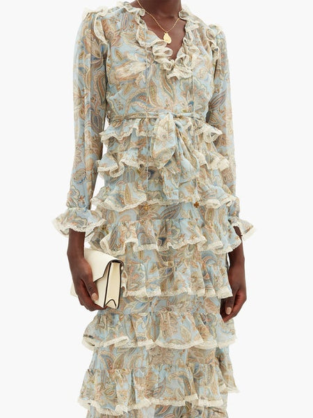 Zimmermann Ladybeetle Tiered Midi Dress (For Hire)