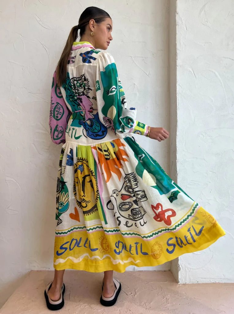 Soleil Patchwork Dress (For Hire)