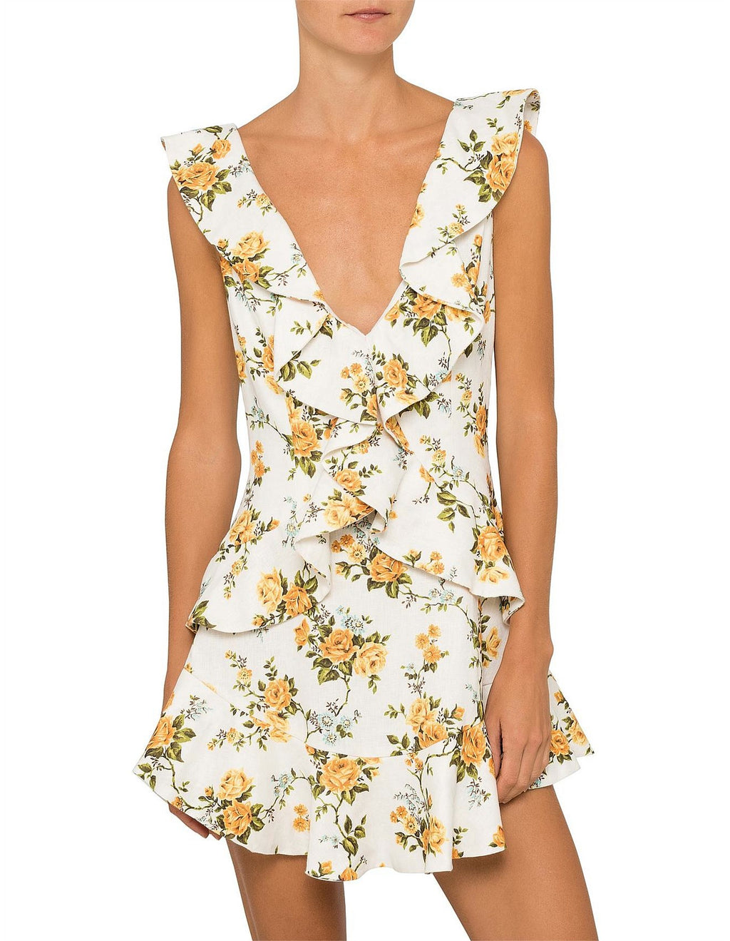Zimmermann Golden Flutter Dress (For Hire)