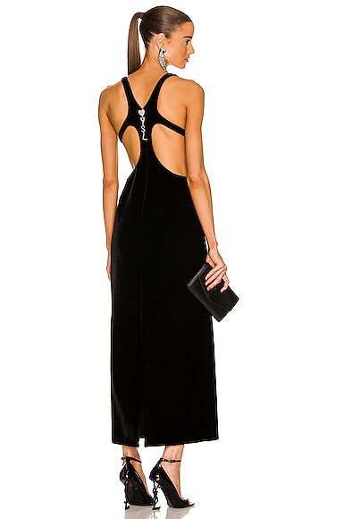 Saint Laurent Black Velvet Dress (For Hire)