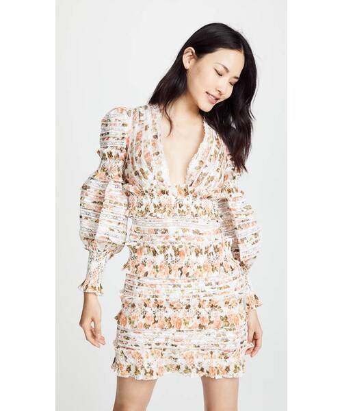 Zimmermann Radiate Smocked Mini Dress (For Hire)