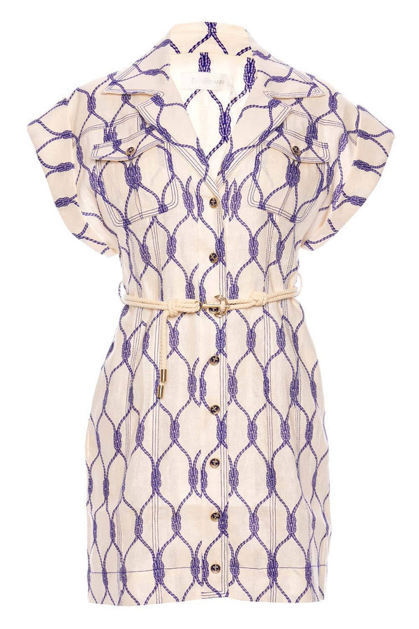 Zimmermann Moonshine Cuffed Mini Dress (For Hire)