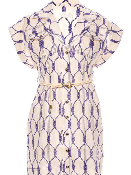 Zimmermann Moonshine Cuffed Mini Dress (For Hire)