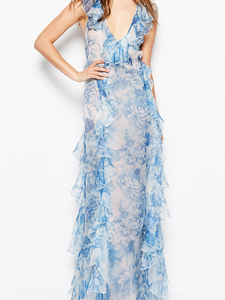 Alice Mccall Oh My Goodness Dress Ocean Blue Floral (For Hire)