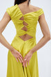 Sid Neigum Inverse Tension Gown Lime (For Hire)