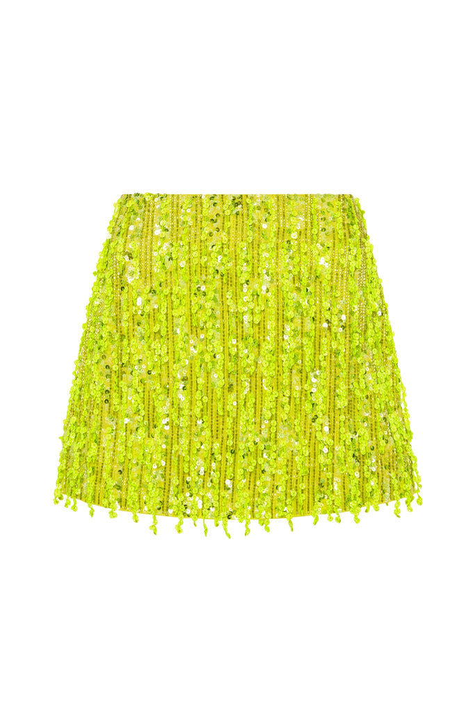 AJE Gani Sequin Micro Mini Skirt (For Hire)