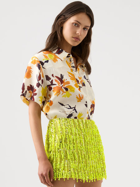 AJE Gani Sequin Micro Mini Skirt (For Hire)