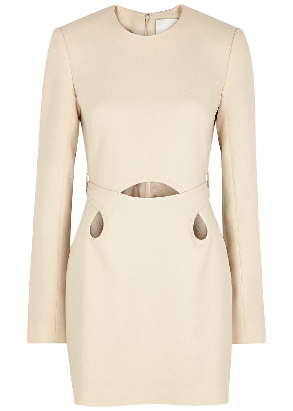 Dion Lee Marle Tie Mini Dress in Chalk (For Hire)
