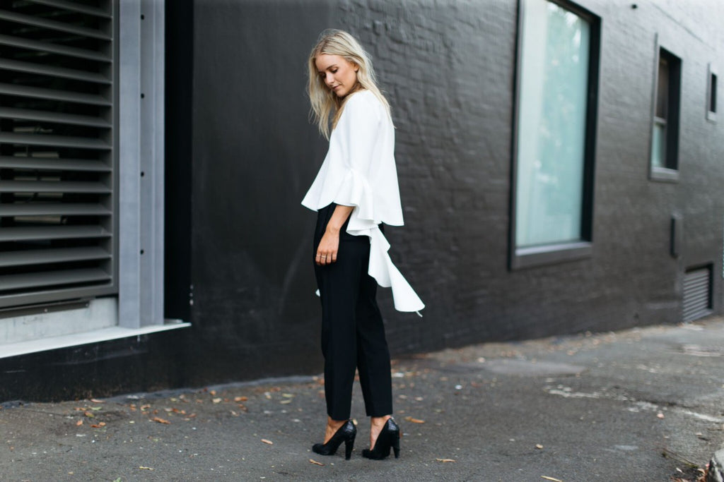 Ellery Humulis Wave Top In Ivory (For Hire)