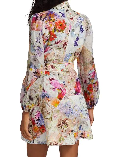 Zimmermann Prima Belted Mini Dress (For Hire)