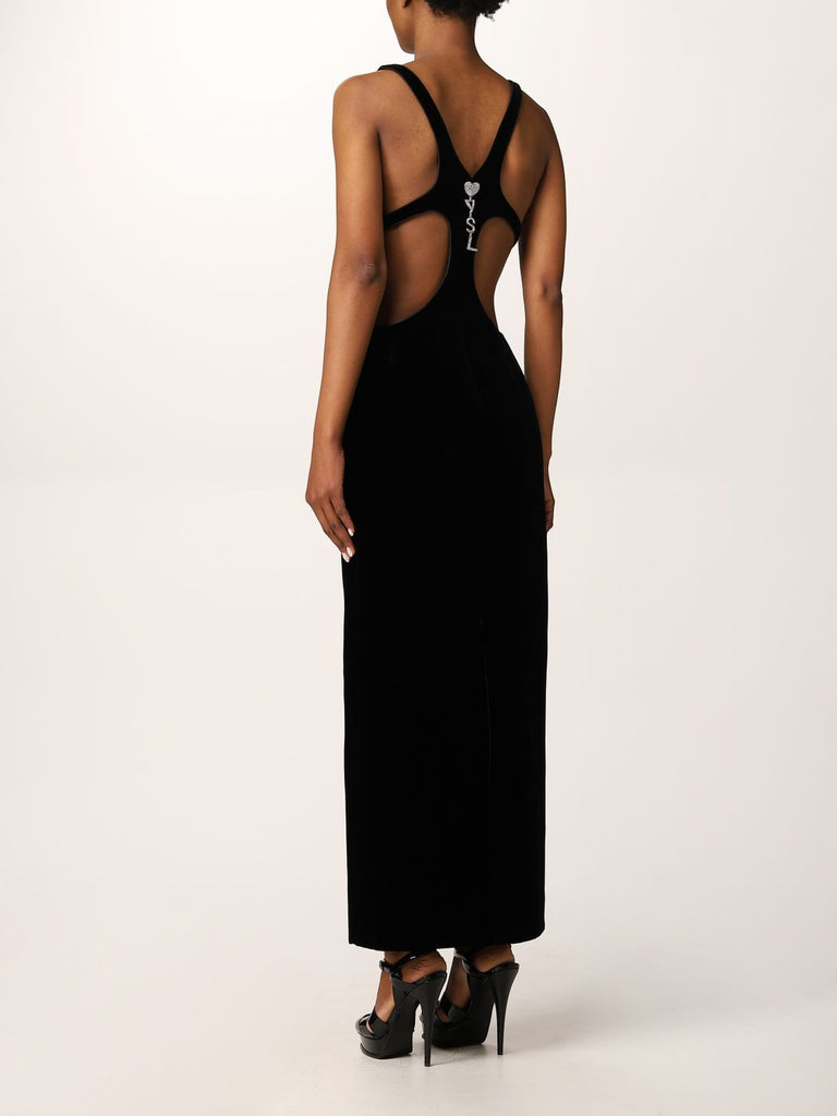 Saint Laurent Black Velvet Dress (For Hire)