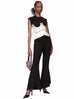 AREA NYC Baguette Crystal Stitched Ivory Corset