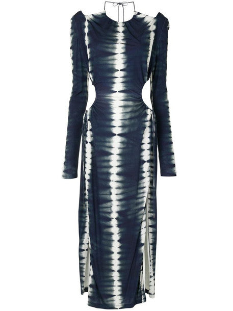 Dion Lee Shibori Cut Out Tie Dye Gather Dress (For Hire)