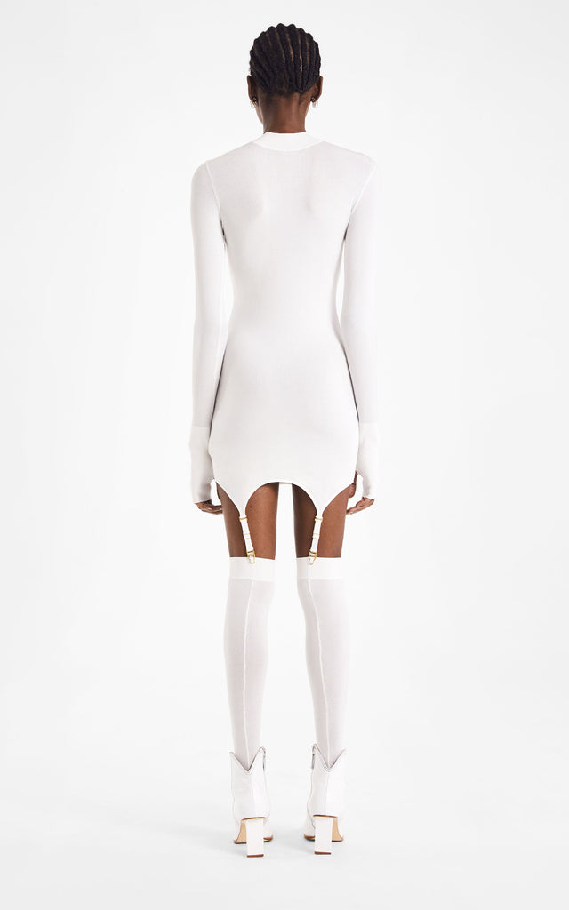 Dion Lee Garter Mini Dress White (For Hire)