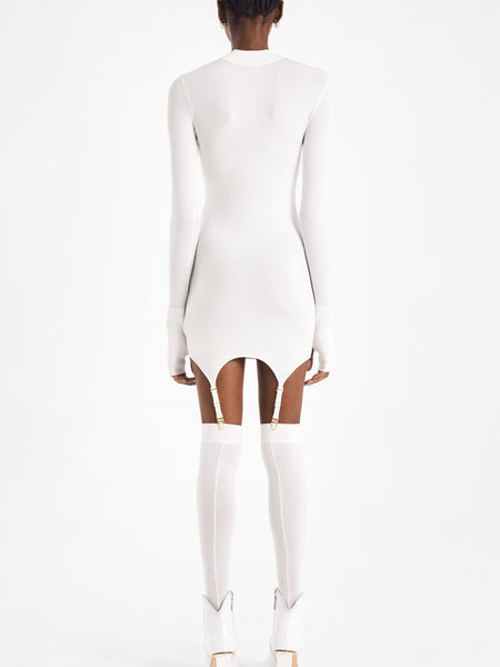 Dion Lee Garter Mini Dress White (For Hire)