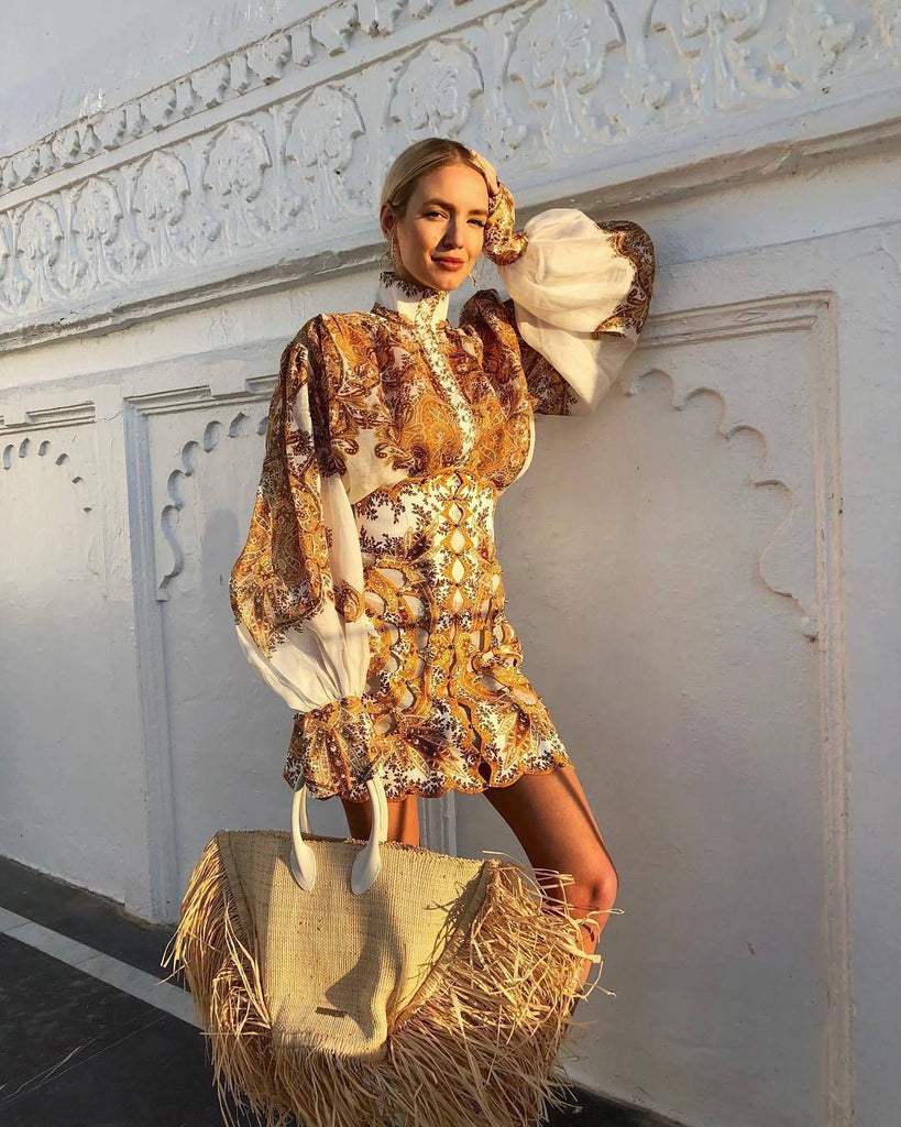 Zimmermann Zippy Golden Scallop Skirt (For Hire)