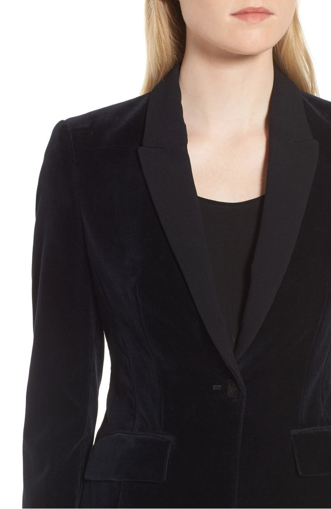 Hugo Boss French Navy Velvet Tuxedo Jacket and Pant Set (For Hire)