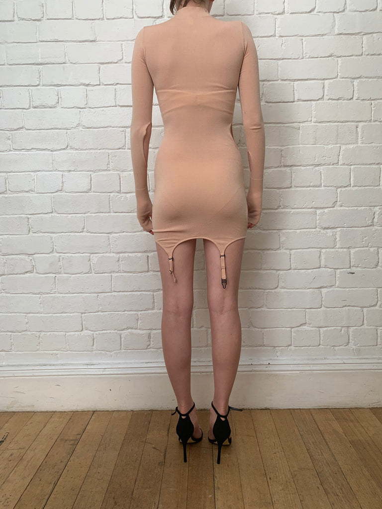 Dion Lee Double Hoisery Mini Dress Desert (For Hire)