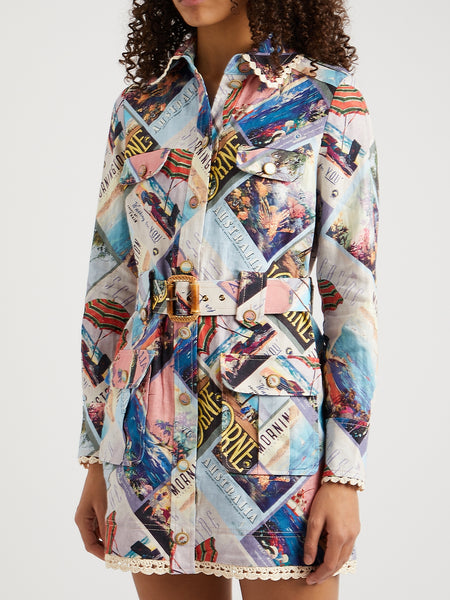 Zimmermann Postcard Shirt Mini Dress (For Hire)