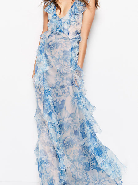 Alice Mccall Oh My Goodness Dress Ocean Blue Floral (For Hire)