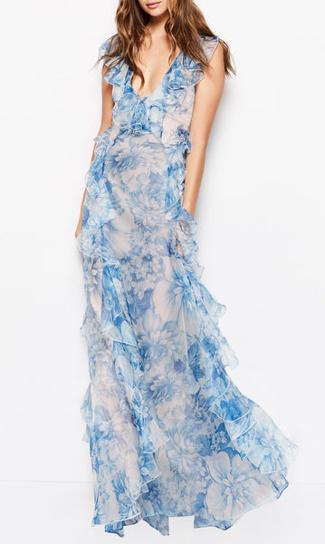 Alice Mccall Oh My Goodness Dress Ocean Blue Floral For Hire
