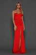 Elle Zeitoune Maise Red Gown Dress (For Hire)