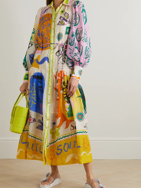 Soleil Patchwork Dress (For Hire)