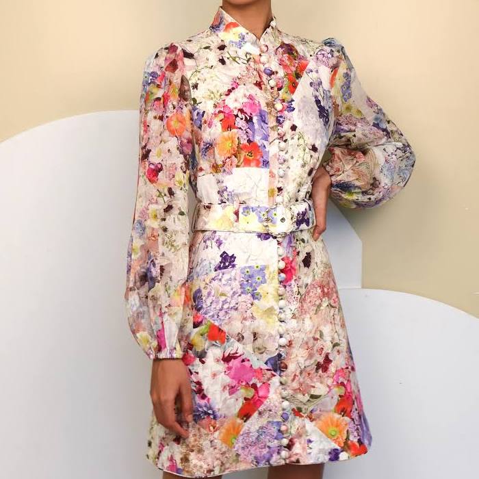 Zimmermann Prima Belted Mini Dress (For Hire)