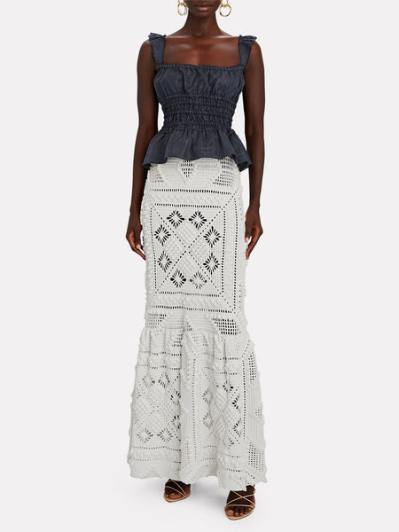 Zimmermann Candescent Hand Crochet Skirt (For Hire)