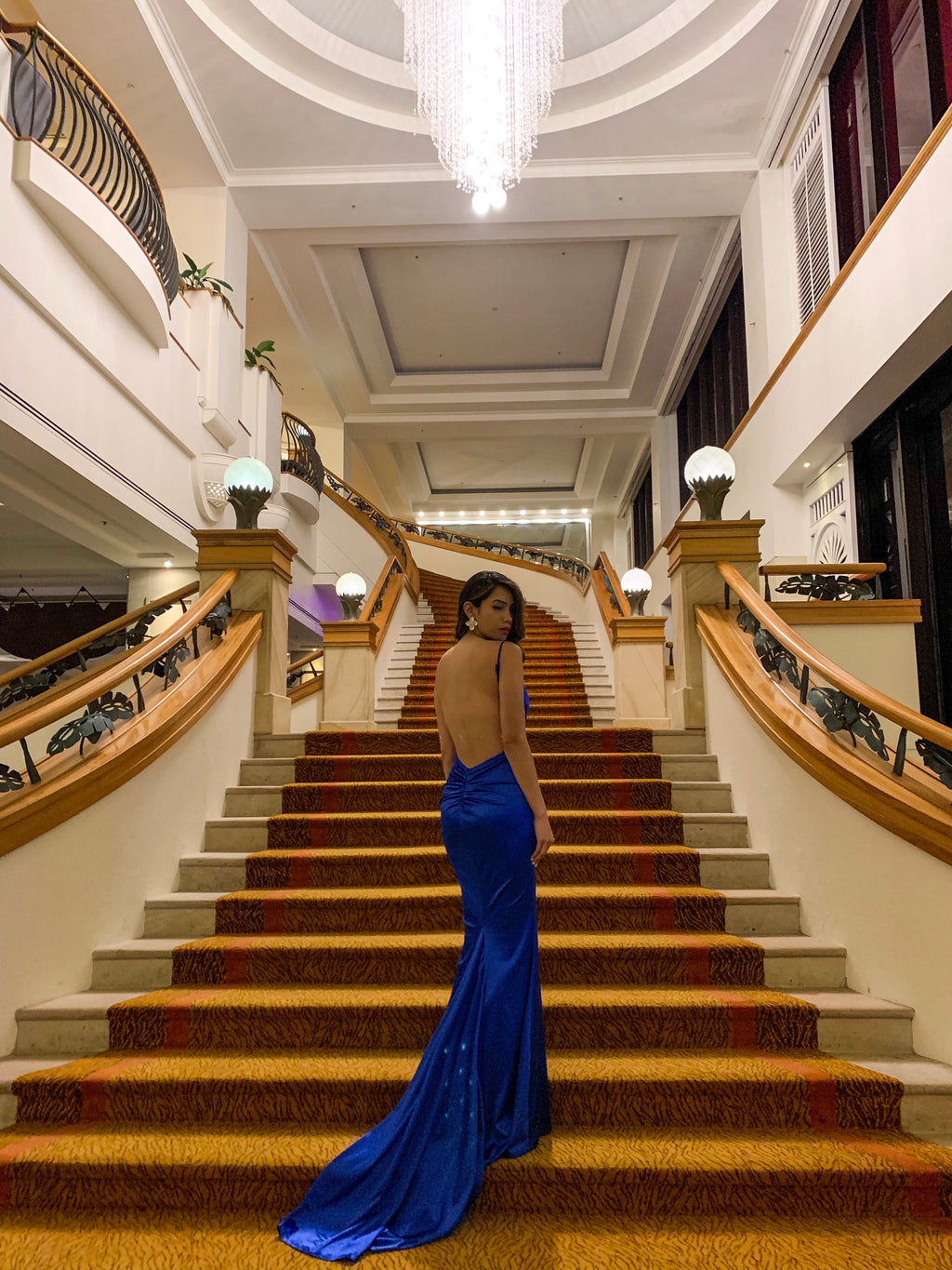 One Honey Sapphire Gown Dress (For Hire)