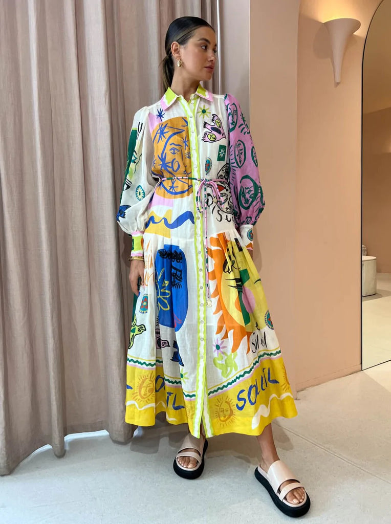 Soleil Patchwork Dress (For Hire)