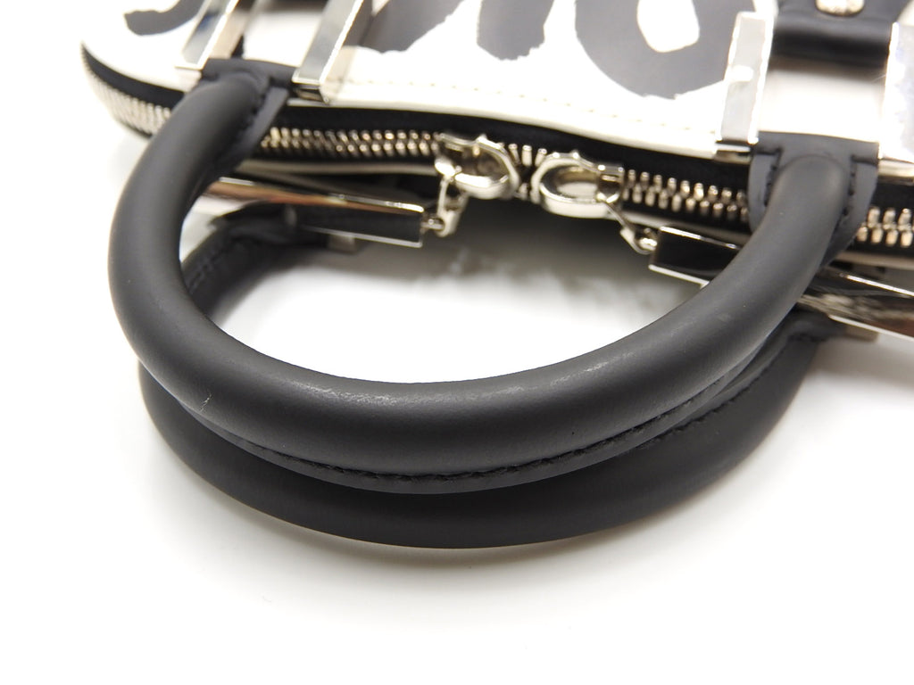 Vintage Louis Vuitton Graffiti Alma MM Bag Noir Black White (for Hire)