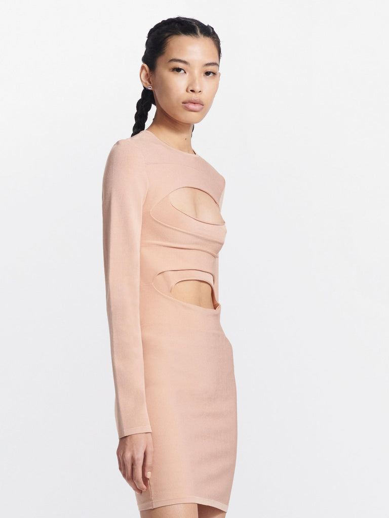 Dion Lee Double Hoisery Mini Dress Desert (For Hire)