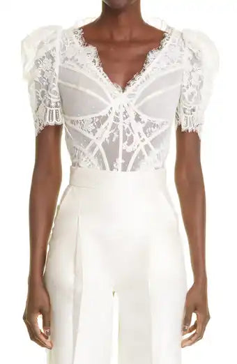 Zimmermann Dancer Lace Blouse (For Hire)