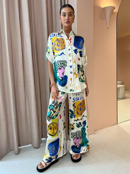 Soleil Shirt And Pant Set (For Hire)