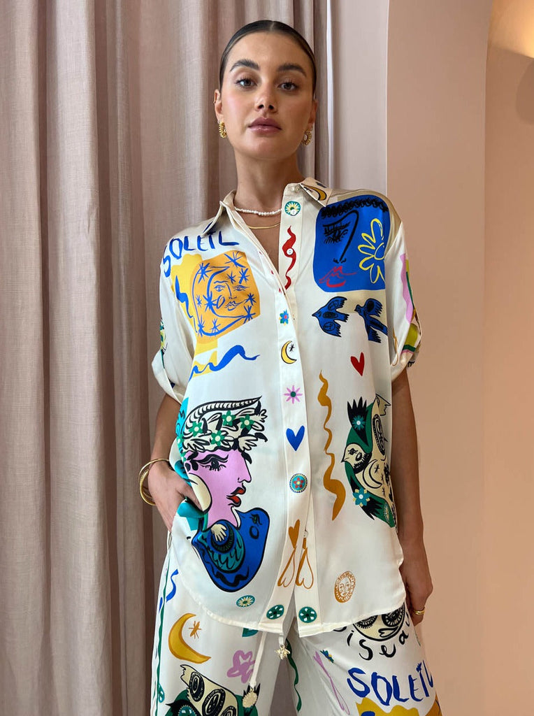 Soleil Shirt And Pant Set (For Hire)