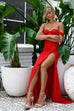 Elle Zeitoune Maise Red Gown Dress (For Hire)