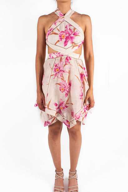 Zimmermann Corsage Halter Mini Dress (For Hire)