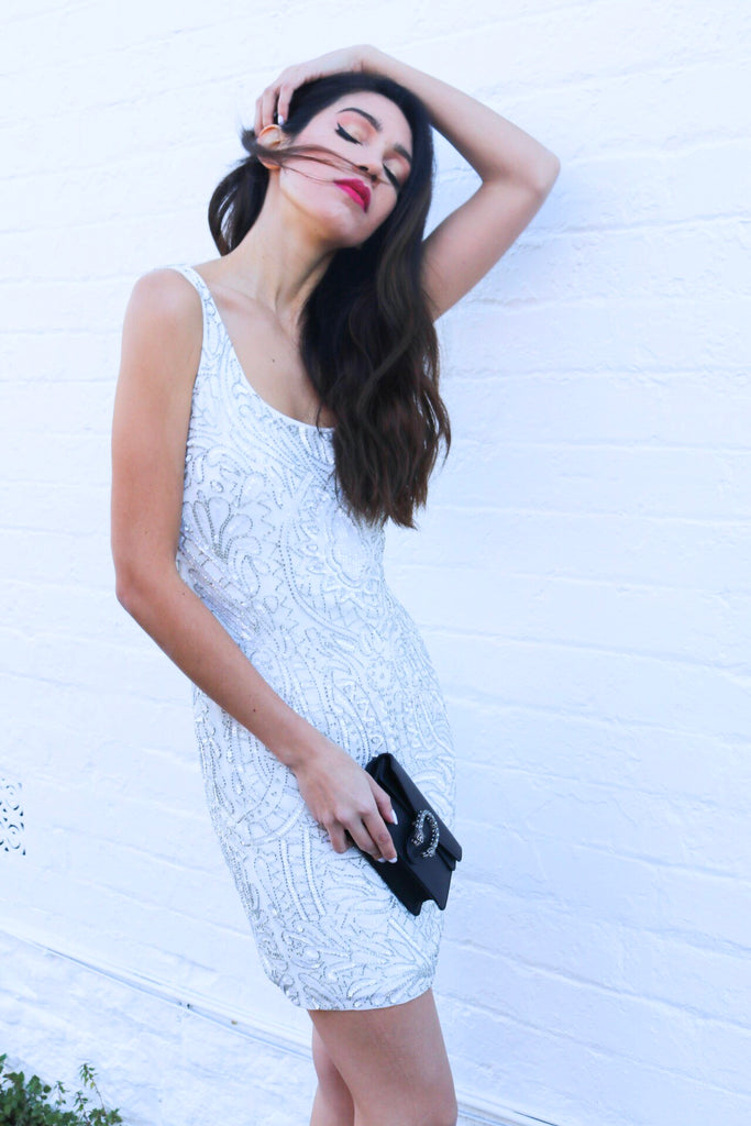 Sasha Beaded Mini Dress (For Hire)