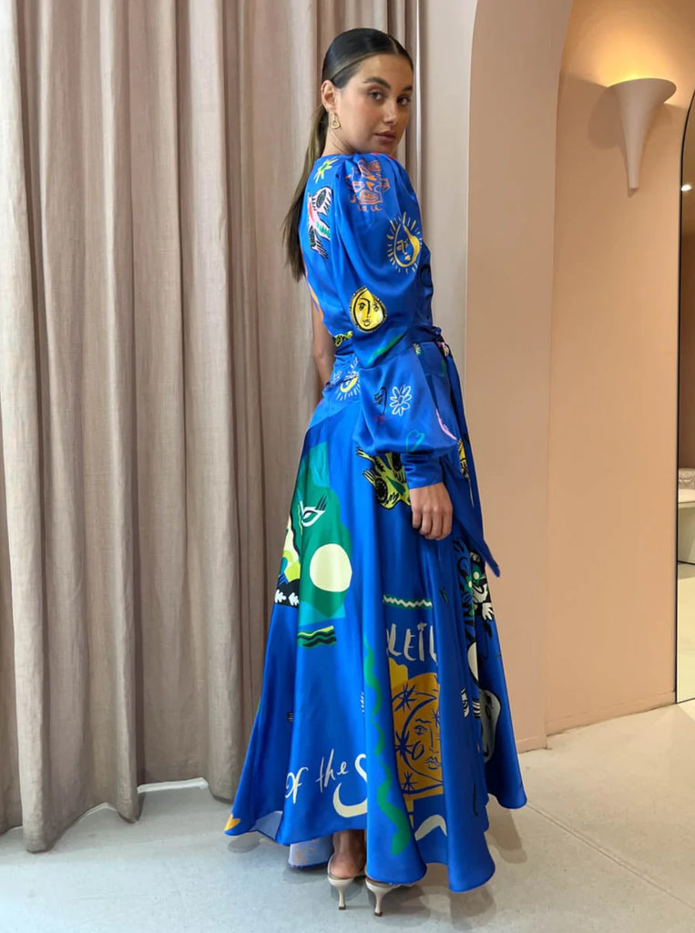 Soleil One Shoulder Midi Dress (For Hire)