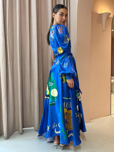 Soleil One Shoulder Midi Dress (For Hire)