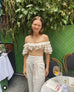 Zimmermann Painted Heart Ruffle Bodice and Lace up Pant Set (For Hire)