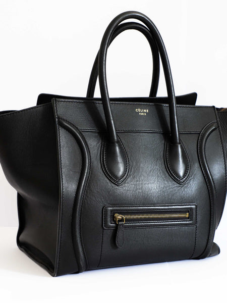 Celine Black Mini Luggage Bag
