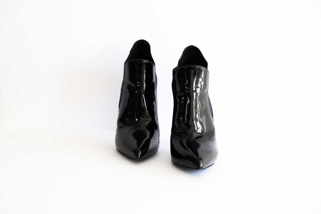 Saint Laurent patent leather boots